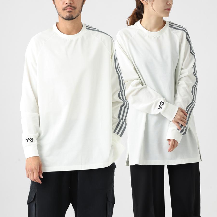 Y-3 クルーネック 長袖Ｔシャツ ホワイト iv5622 Y-3 ワイスリー クルーネック 長袖Tシャツ 3S LS TEE ホワイト メンズ