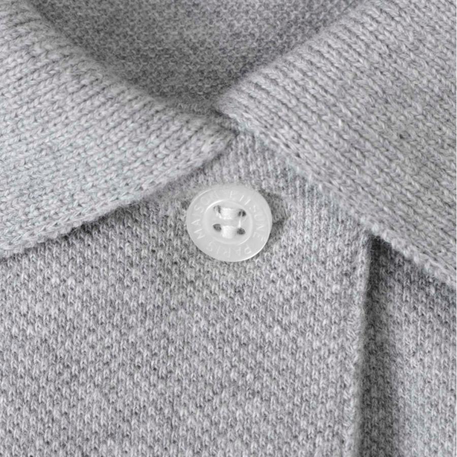 MAISON KITSUNÉ グレー ポロシャツ Lサイズ MAISON KITSUNE（メゾン キツネ） ポロシャツ BOLD FOX HEAD