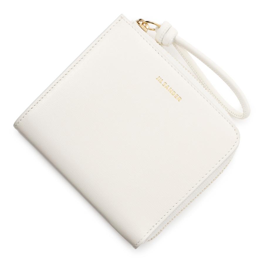 メール便に限り送料無料!! ジルサンダー JIL SANDER カードケース ホワイト レディース j07vl0004-p4841-106 ステッチオン 縦型ショルダー トリップライン ベージュ