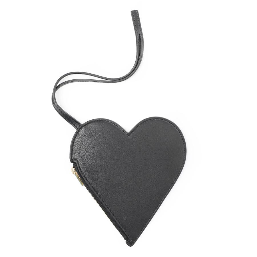 JIL SANDER（ジルサンダー） ポーチ HEART POUCH ブラック レディース