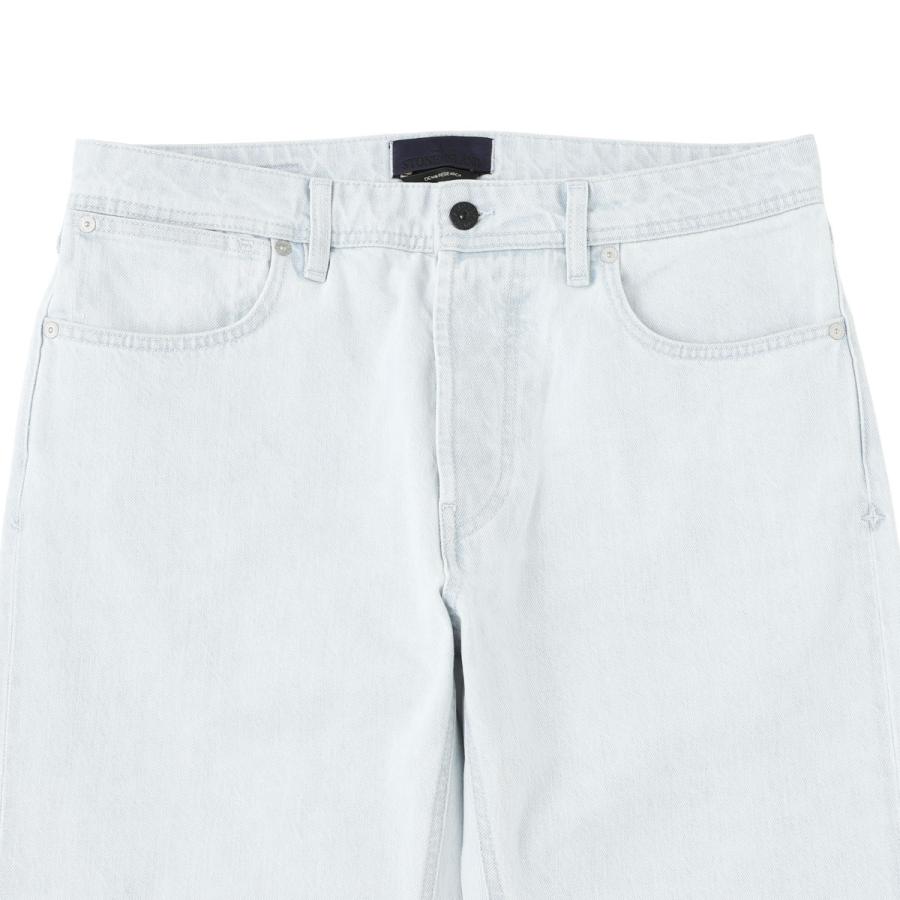 ストーンアイランド STONE ISLAND ボタンフライジーンズ J100005 INDIGO DENIM-ULTRA BLEACHED STONE ISLAND DENIM RESEARCH ブルー メンズの画像