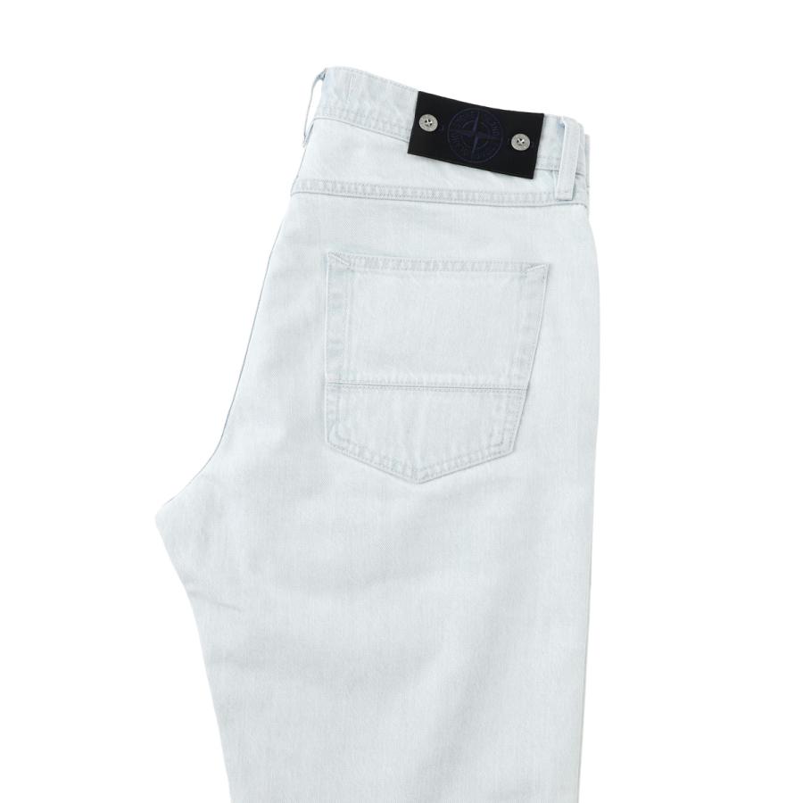 ストーンアイランド STONE ISLAND ボタンフライジーンズ J100005 INDIGO DENIM-ULTRA BLEACHED STONE ISLAND DENIM RESEARCH ブルー メンズの画像
