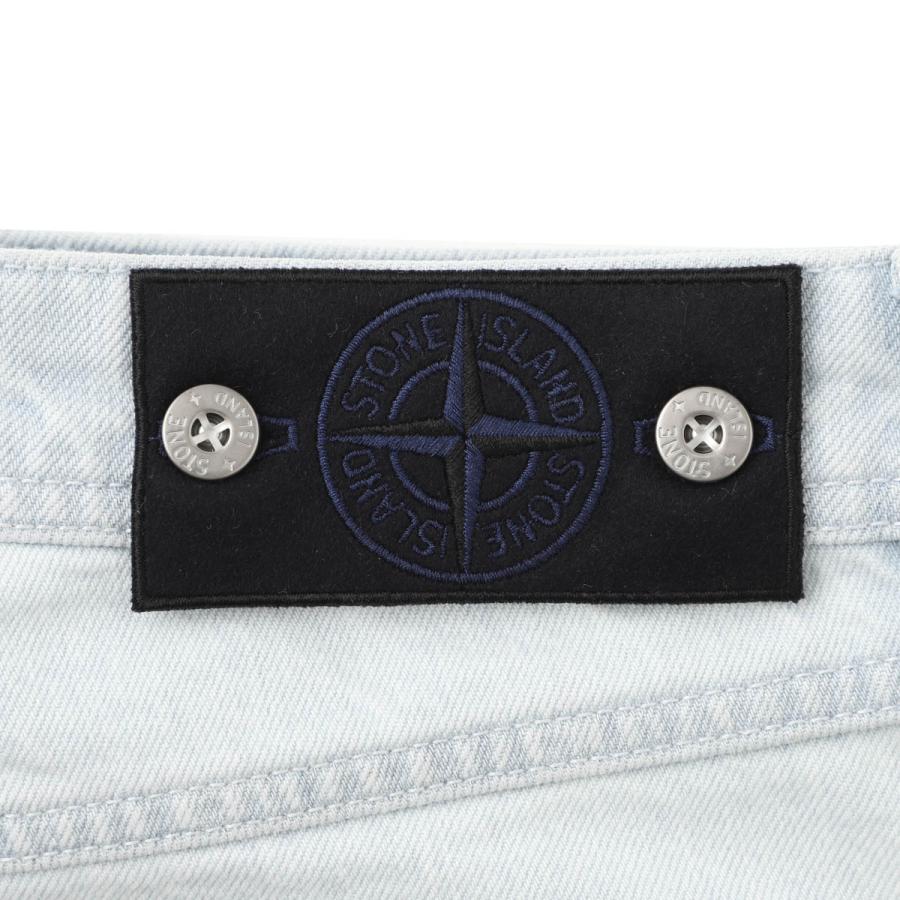 ストーンアイランド STONE ISLAND ボタンフライジーンズ J100005 INDIGO DENIM-ULTRA BLEACHED STONE ISLAND DENIM RESEARCH ブルー メンズの画像