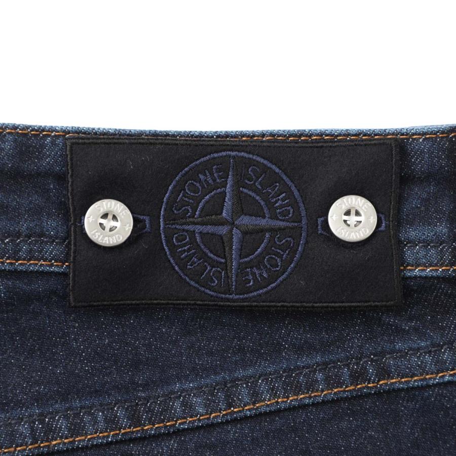 ストーンアイランド STONE ISLAND ボタンフライジーンズ J100007 STRETCH INDIGO DENIM-RINSED STONE ISLAND DENIM RESEARCH ブルー メンズの画像