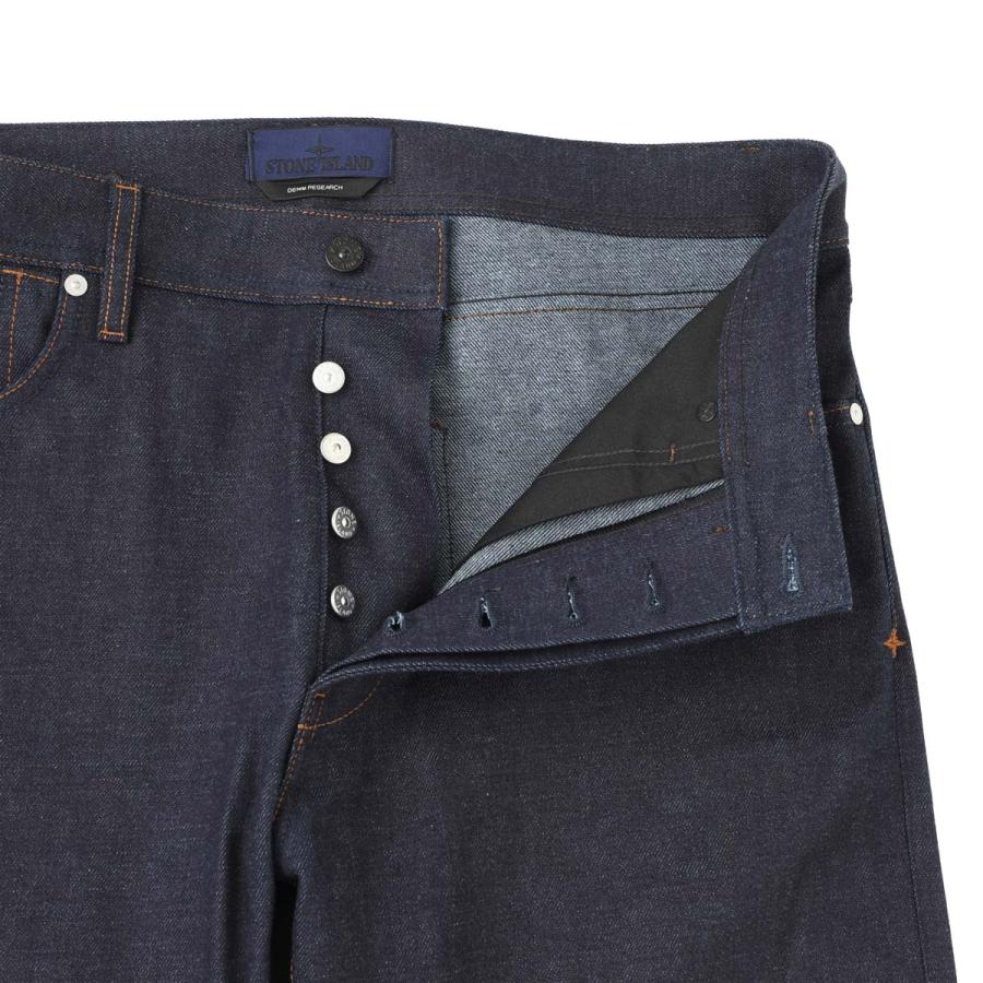 ストーンアイランド STONE ISLAND ボタンフライジーンズ J100008 SELVEDGE INDIGO DENIM-RAW STONE ISLAND DENIM RESEARCH ブルー メンズの画像