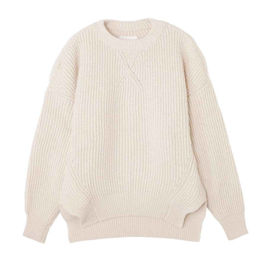 ゆう　jil sander/ジルサンダー　クルーネックニット JIL SANDER（ジルサンダー） クルーネックニット ホワイト メンズ