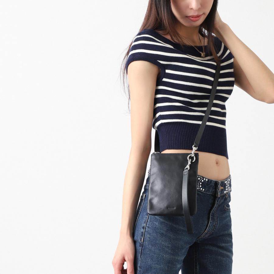 JIL SANDER ジルサンダー ショルダーバッグ LINK POUCH ブラック JIL SANDER ジルサンダー ショルダーバッグ LINK POUCH ブラック