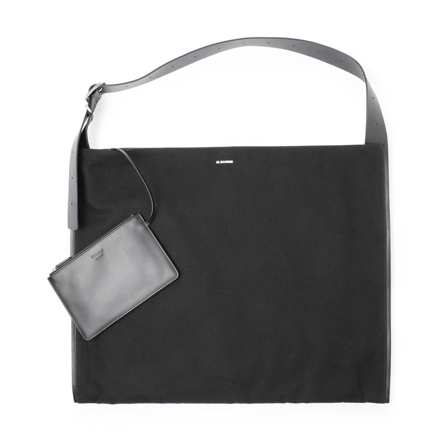 新品　jil sander ショルダーバッグ JIL SANDER（ジルサンダー） トートバッグ ショルダーバッグ ブラック