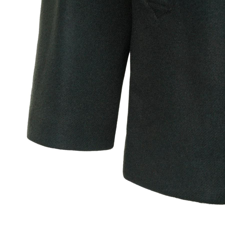 JILSANDER NAVYジルサンダーダークグリーン ダブルブレストピーコート JILSANDER NAVYジルサンダーダークグリーン ダブルブレスト