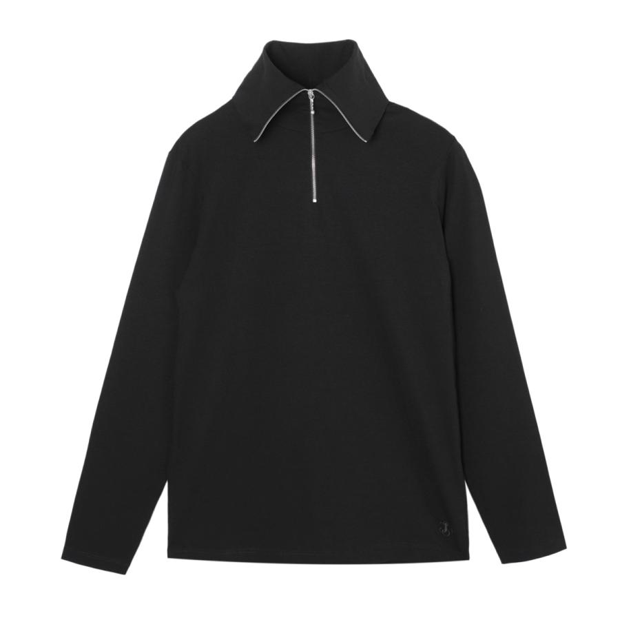 JIL SANDER（ジルサンダー） ハーフジップカットソー ブラック メンズ
