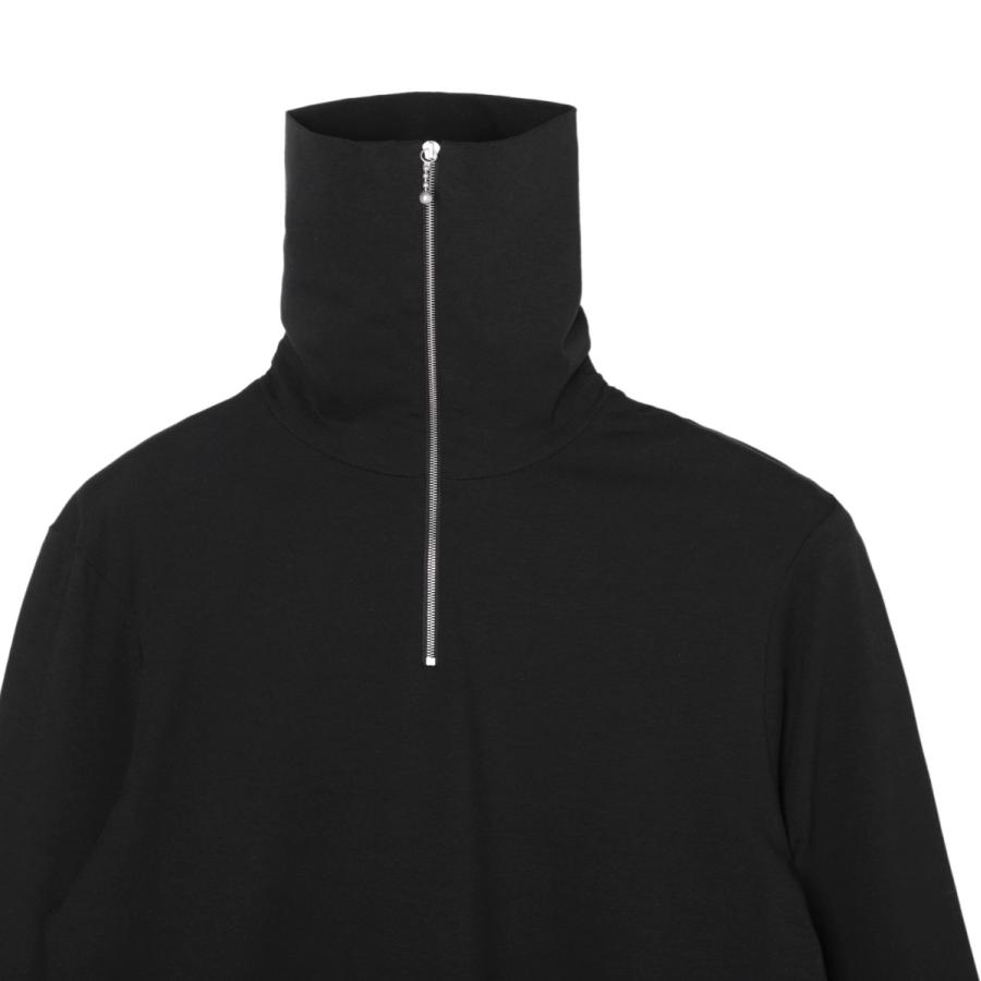 JIL SANDER（ジルサンダー） ハーフジップカットソー ブラック メンズ