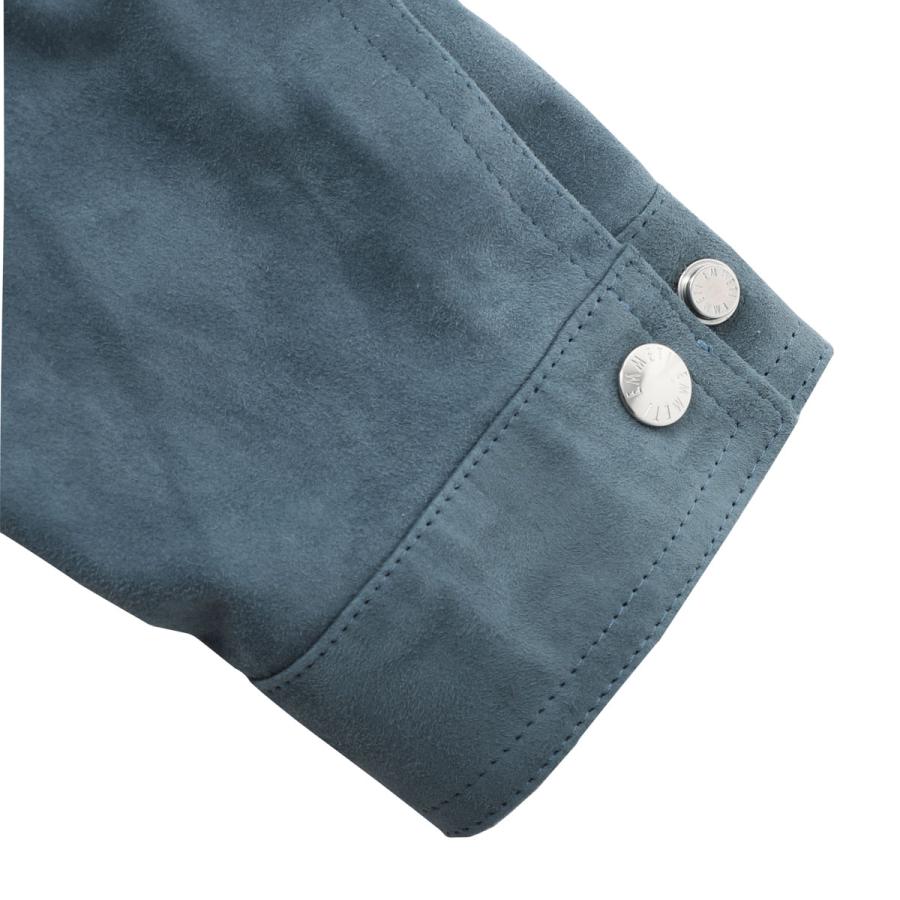 エンメティ EMMETI レザージャケット JAGO  大きいサイズあり グレー メンズ jago-lambskin-suede-carta-zuccheroの画像
