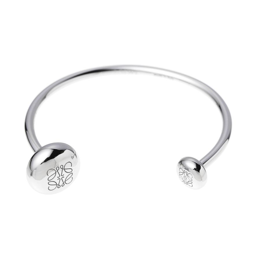 LOEWE ロエベ バングル ANAGRAM PEBBLE CUFF ブレスレット シルバー 