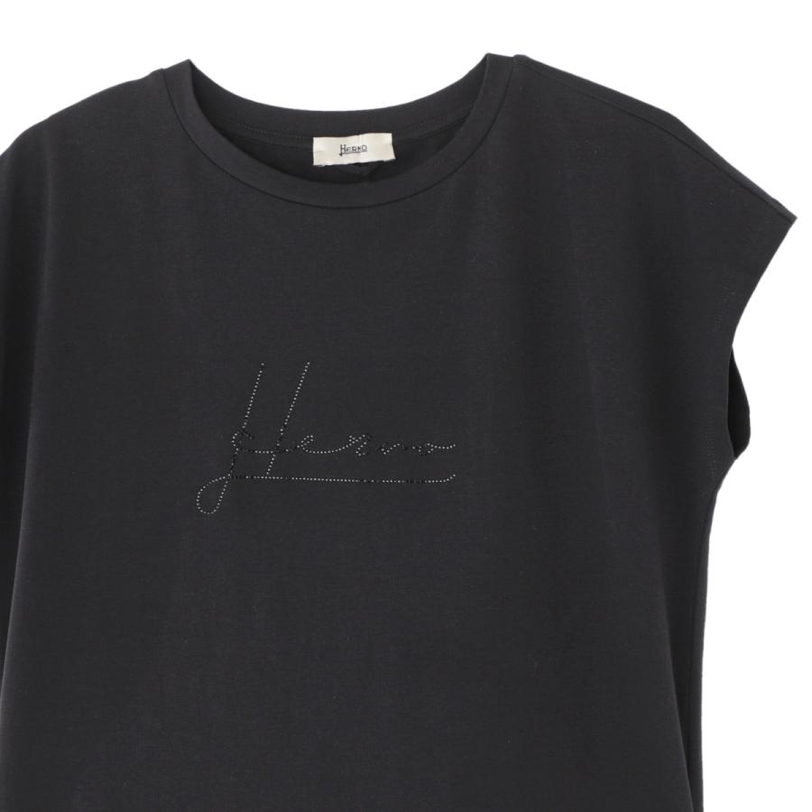 ヘルノ HERNO クルーネックTシャツ フレンチスリーブTシャツ 大きいサイズあり レディース jg000170d-52009-9300｜mb-y｜03