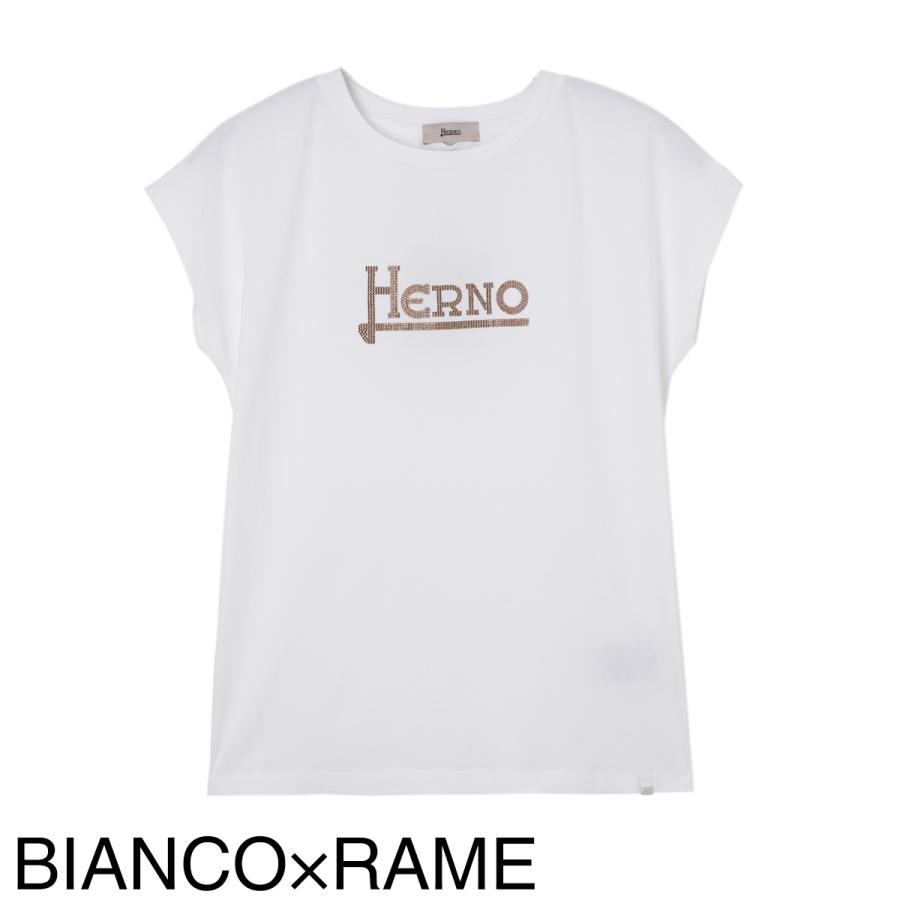 Herno アイボリー ベスト ショートスリーブ HERNO（ヘルノ） Tシャツ フレンチスリーブ 大きいサイズあり