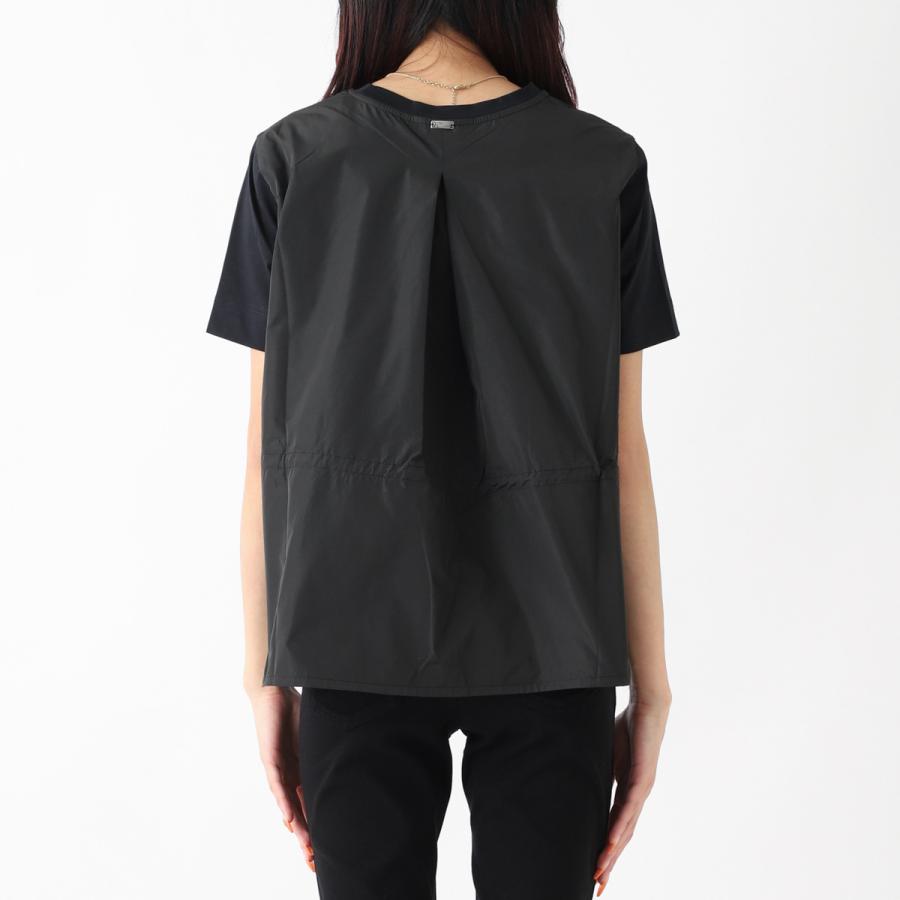 HERNO ヘルノ クルーネックTシャツ CHIC COTTON JERSEY ＆ NEW TECHNO 