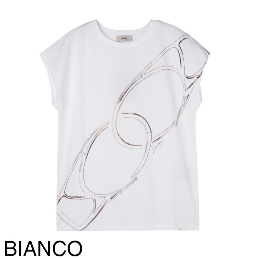 HERNO（ヘルノ） Tシャツ フレンチスリーブ クルーネック 半袖 大きい 