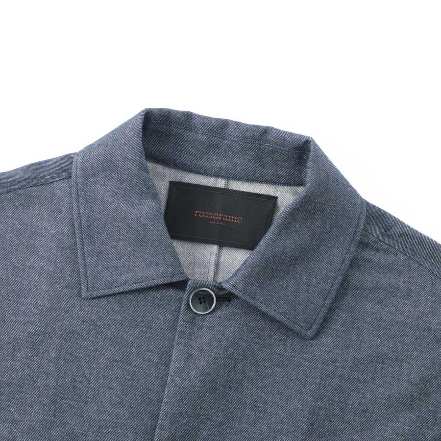 ロッソラメ rossorame ブルゾン JK07.2  シャツジャケット ブルー メンズ jk07-2-li03の画像