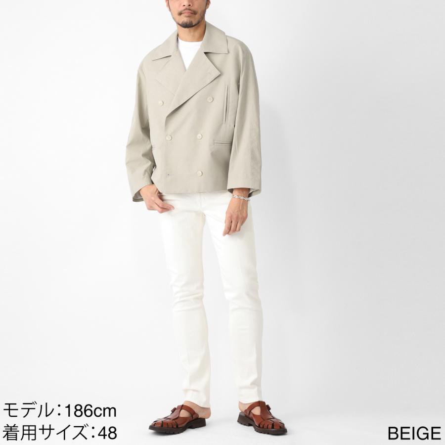 ロッソラメ rossorame ショートコート JK11  ピーコート ベージュ メンズ jk11-co02の画像