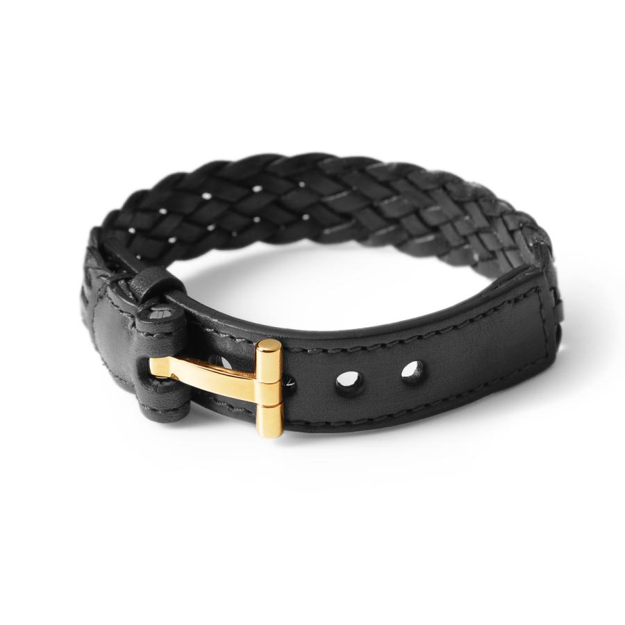 TOM FORD（トムフォード） ブレスレット LEATHER ブラック メンズ