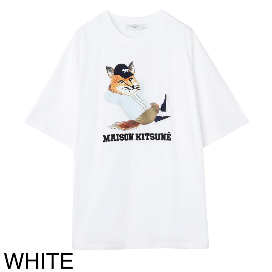メゾンキツネ MAISON KITSUNE クルーネックTシャツ メンズ