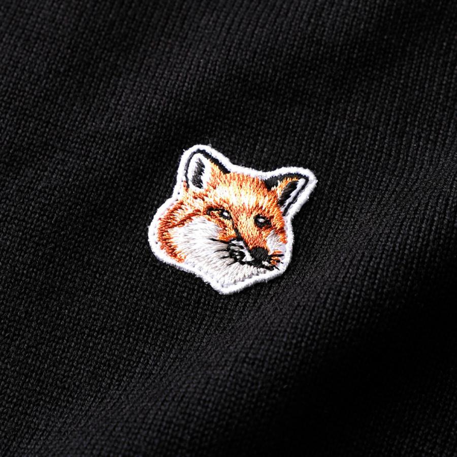 MAISON KITSUNE（メゾン キツネ） ニットポロシャツ FOX HEAD PATCH