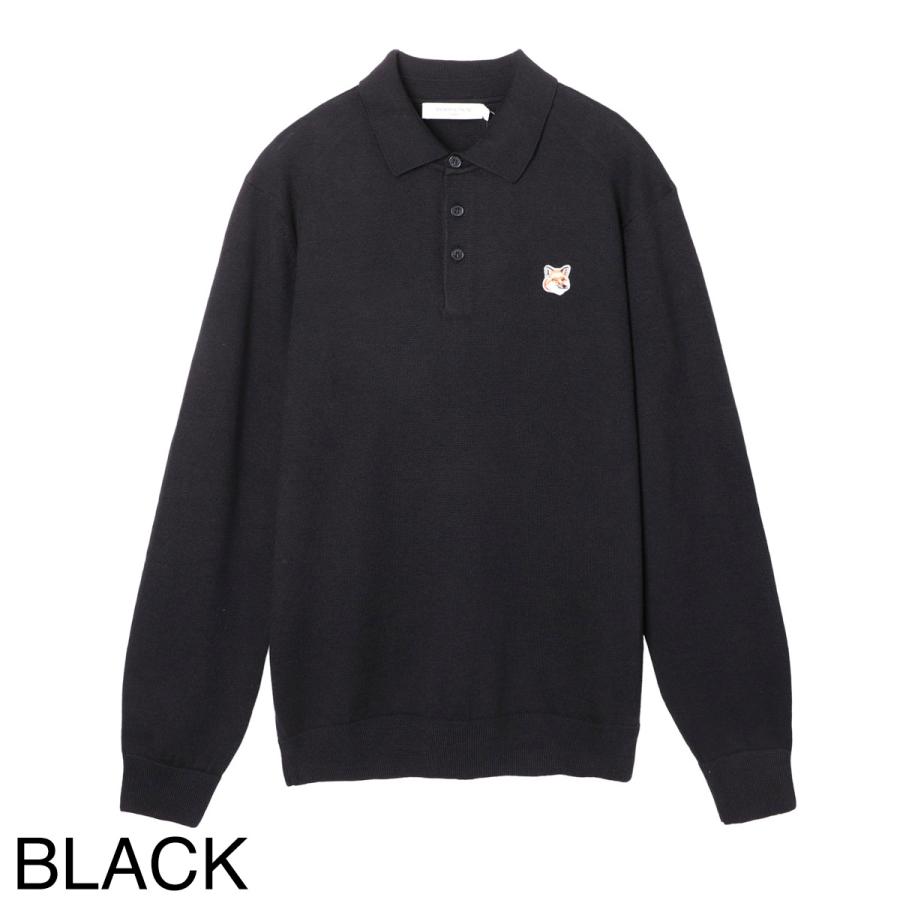 maison kitsune fox head ポロ シャツ M black FOX HEAD PATCH CLASSIC POLO | Maison Kitsuné