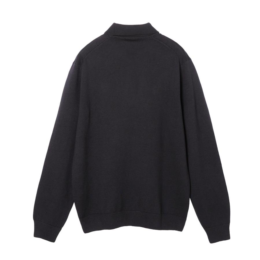 MAISON KITSUNE ニットポロシャツ MAISON KITSUNE メゾンキツネ ニット 長袖ポロシャツ FOX HEAD