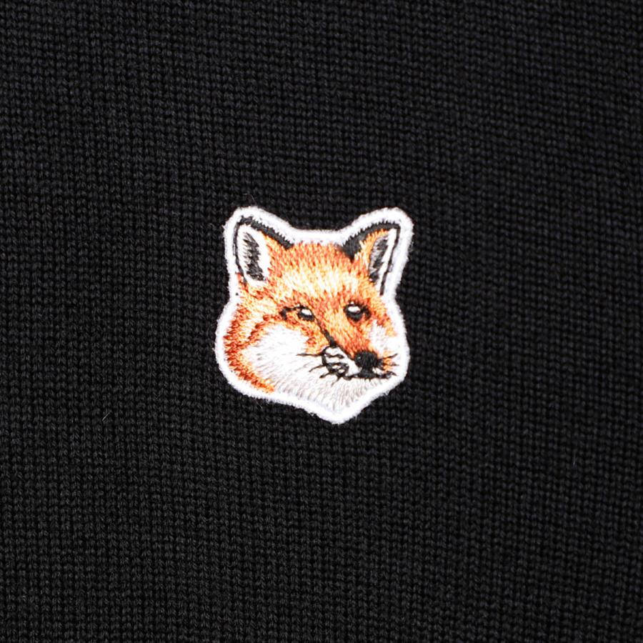 MAISON KITSUNE（メゾン キツネ） ニットポロシャツ FOX HEAD PATCH