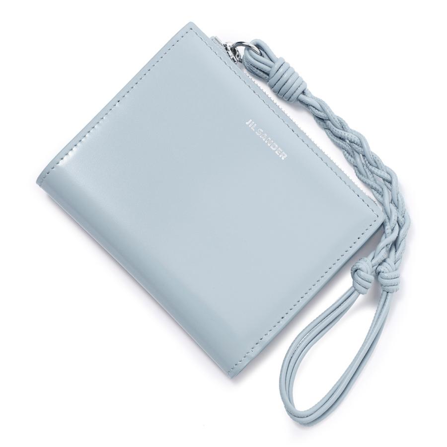 JIL SANDER ジルサンダー 2つ折り財布 小銭入れ付き ブルー レディース  