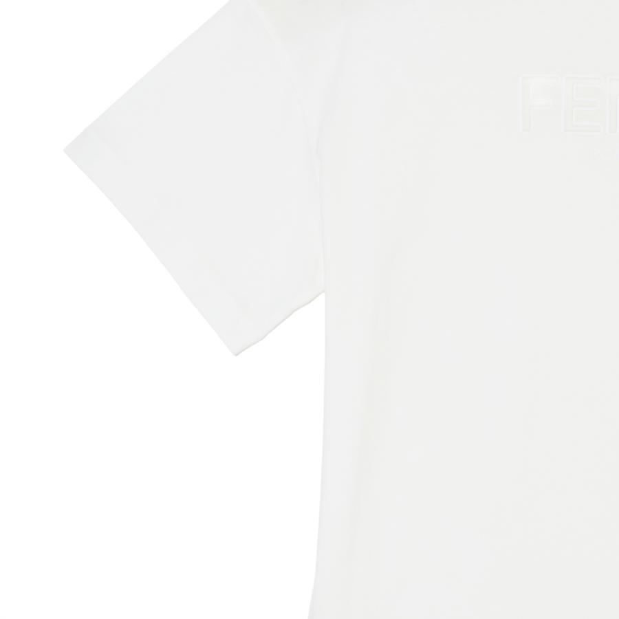 フェンディ FENDI クルーネックTシャツ エンボスロゴ ロゴT KIDS キッズ レディース jui201-7aj-f0tu9の画像