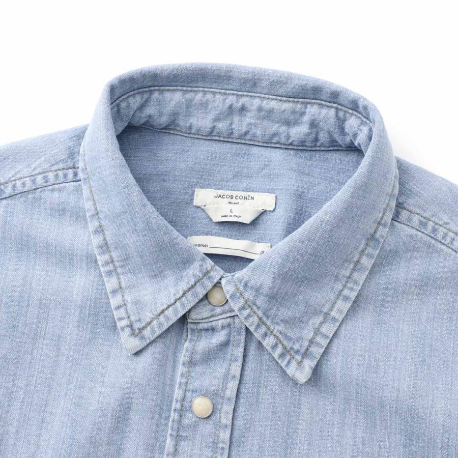 ヤコブコーエン JACOB COHEN デニムシャツ ブルー メンズ jum-c0025-t848a-300d-lightblueの画像
