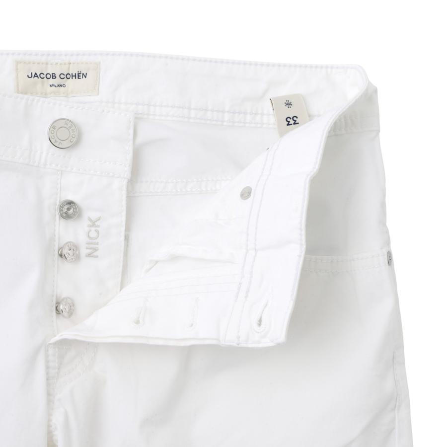 ヤコブコーエン JACOB COHEN コットンパンツ PANT 5 PKT SLIM FIT NICK ニック チノパン メンズ jum-qe006-s2544tr-a00-opticalwhiteの画像