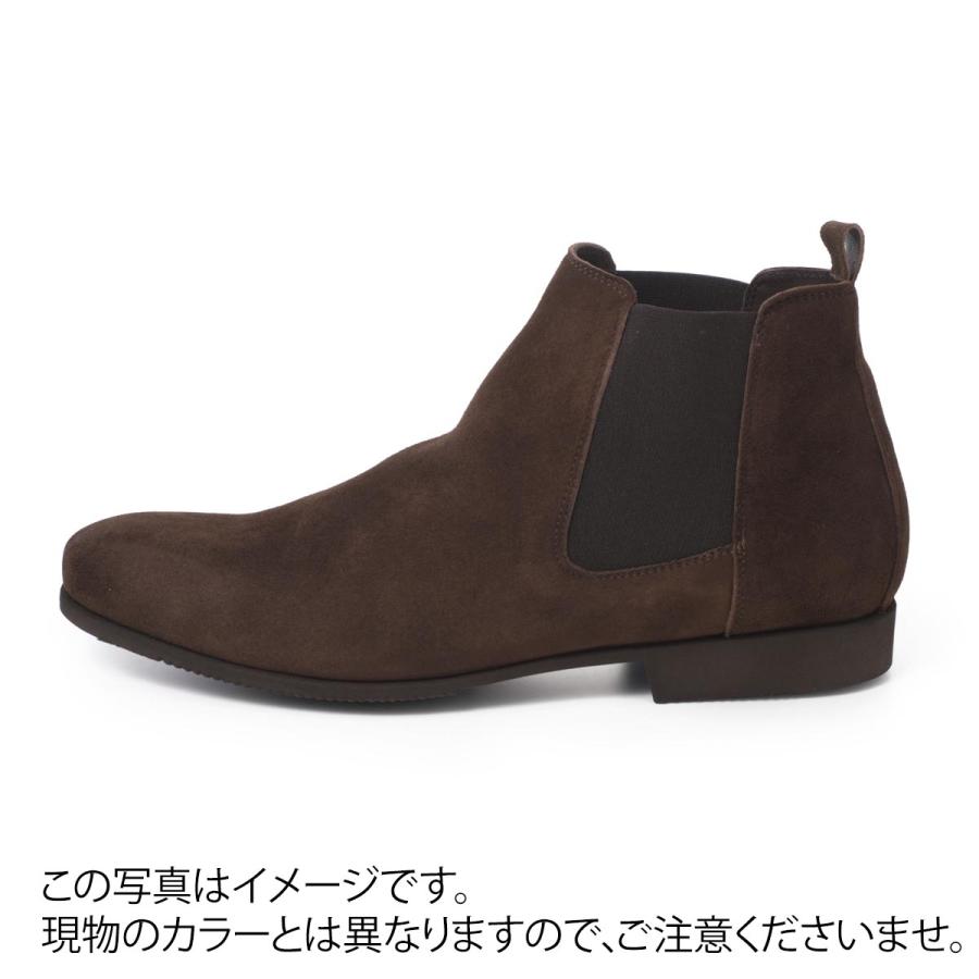 フェランテ FERRANTE チェルシーブーツ JUST CAMOSCIO ジャスト サイドゴアブーツ ブラック メンズの画像