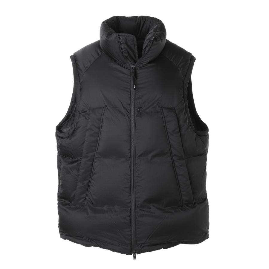 Y-3 フード付き ブラック ダウンベスト Y-3 ワイスリー ダウンベスト PUFFER VEST ブラック メンズ jx7281