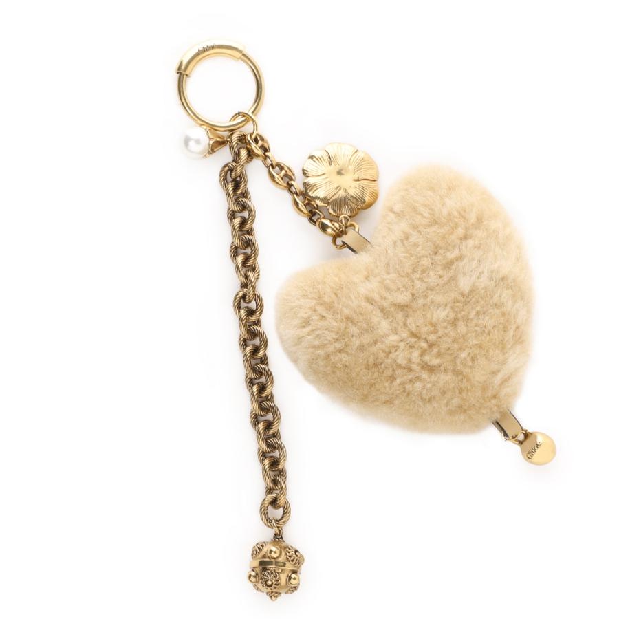 Chloe（クロエ） バッグチャーム CHLOE SYMBOLS HEART SHEARLING