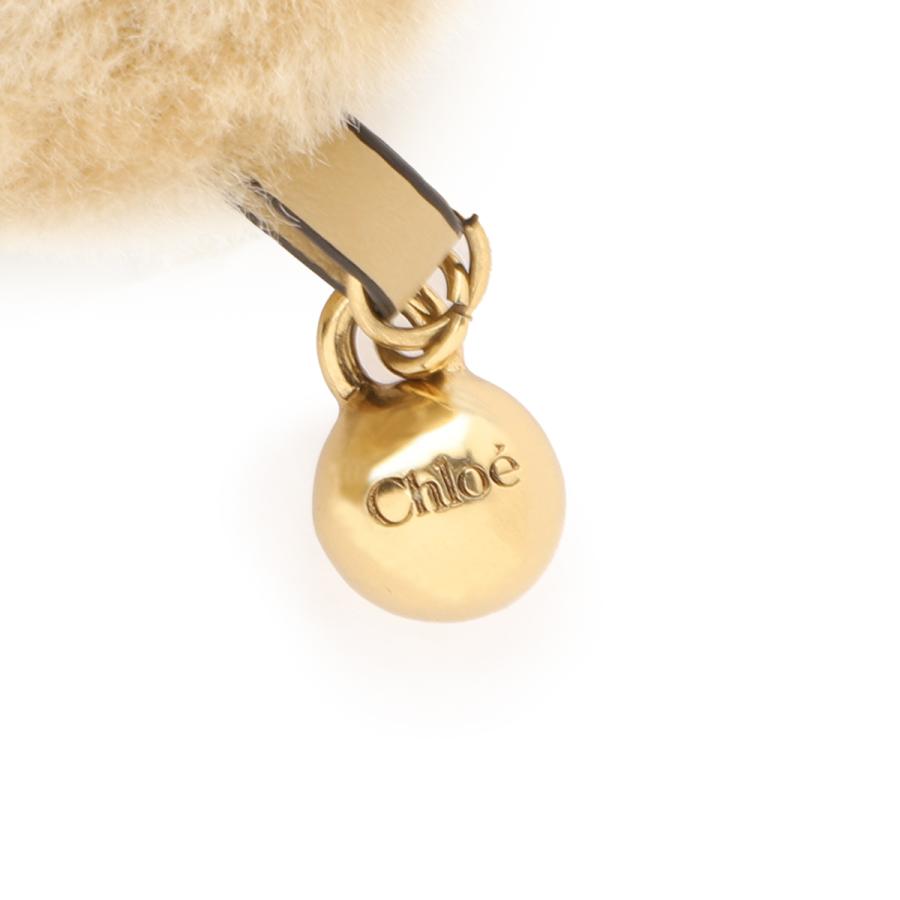 Chloe クロエ シルバー ハート型×ロゴ型 チャーム バッグチャーム