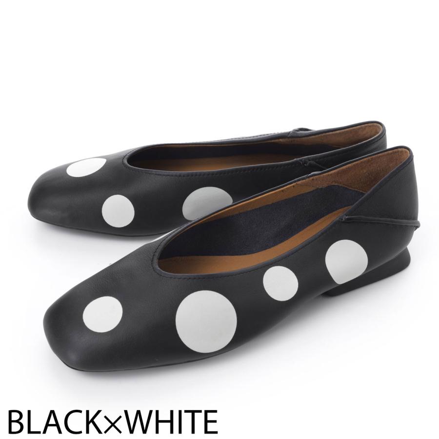 カンペール Camper バレエシューズ CASI MYLA ソフトレザー Vカット フラット バレエシューズ バブーシュ フラットシューズ 大きいサイズあり レディースの画像