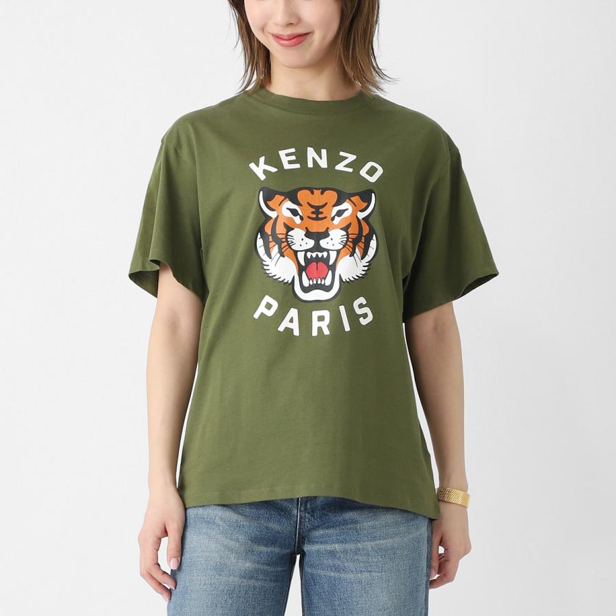 KENZO（ケンゾー） クルーネックTシャツ タイガーモチーフ プリント