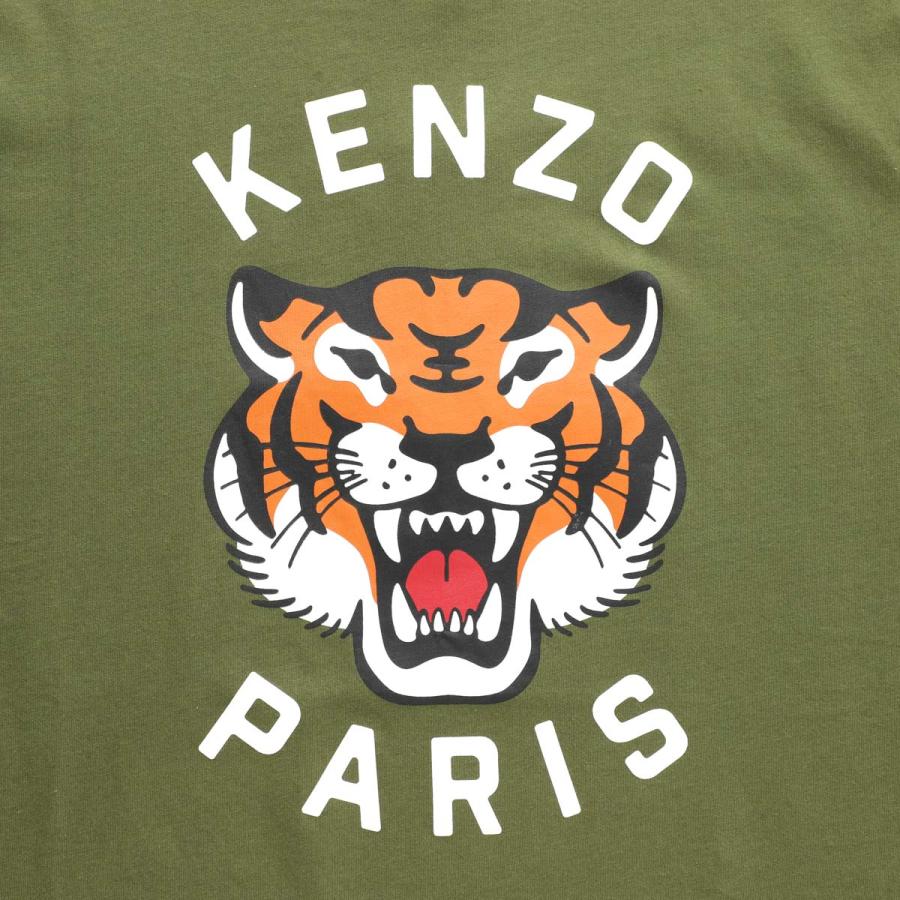 KENZO（ケンゾー） クルーネックTシャツ タイガーモチーフ プリント