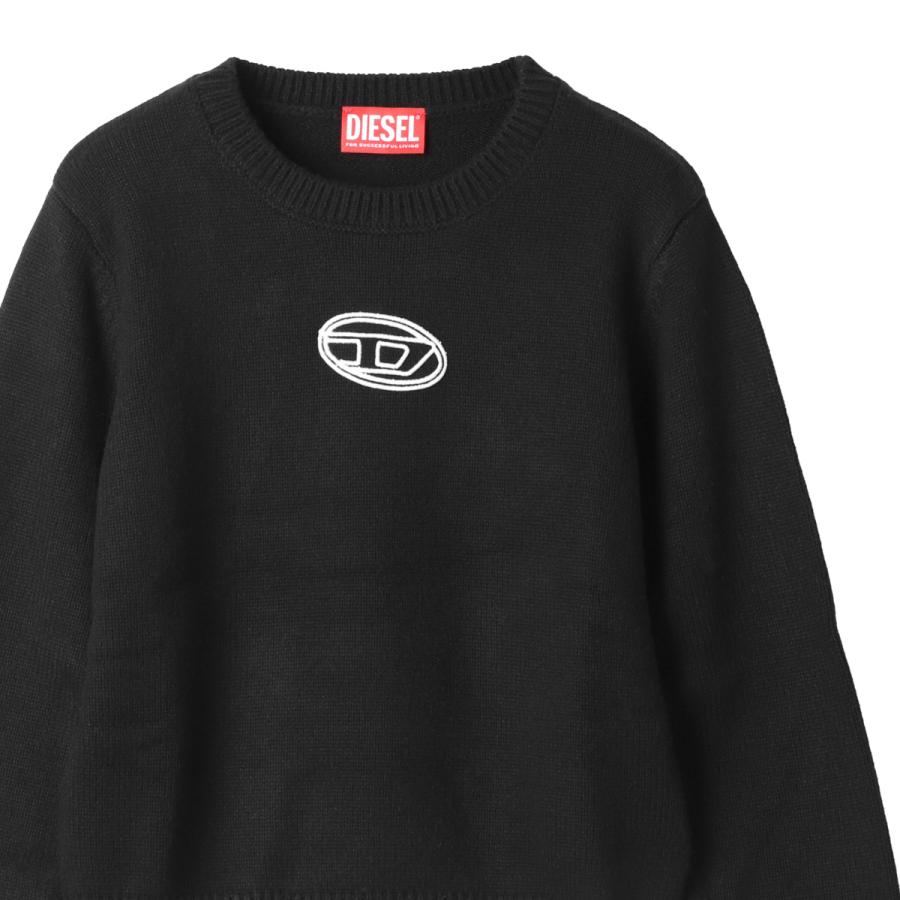 【定価5万円✨】DIESEL ディーゼル Dロゴ 現行 カシミアニットM 美品◎ DIESEL（ディーゼル） クルーネックニット KLESSY オーバルDロゴ