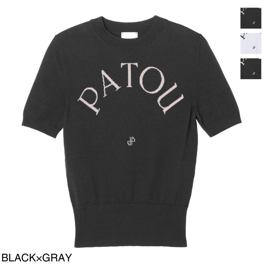 パトゥ Patou 半袖クルーネックニット JACQUARD SHORT SLEEVES JUMPER