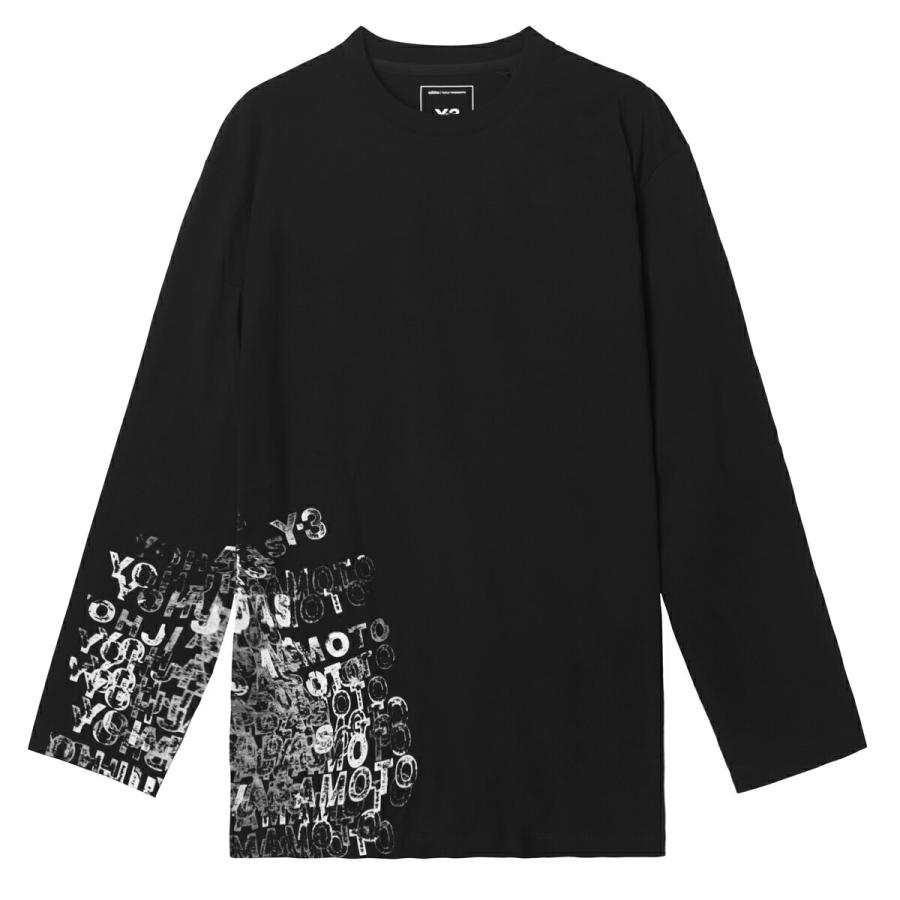 Y-3 ワイスリー クルーネック 長袖Tシャツ GFX LONG SLEEVE TEE