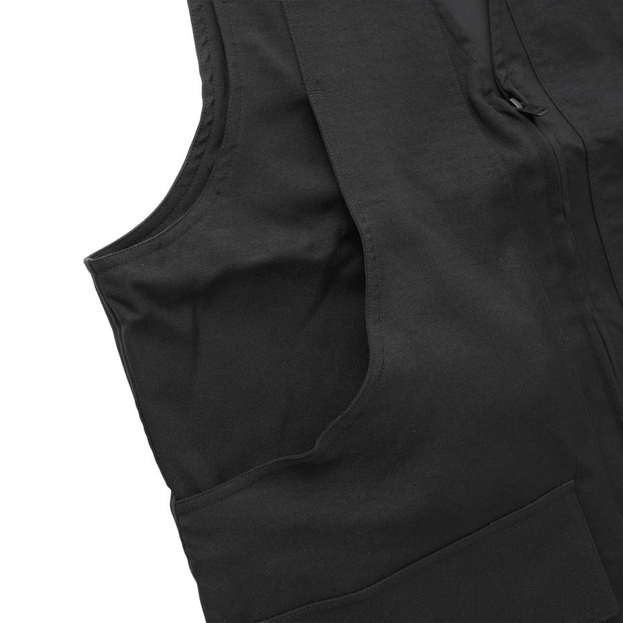 Y-3 ブラック ベスト フロントポケット付き Y-3 ワイスリー ベスト SPORT UNIFORM POCKET VEST ブラック メンズ
