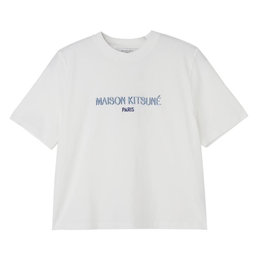 MAISON KITSUNE メゾンキツネ クルーネック半袖Tシャツ ホワイト 