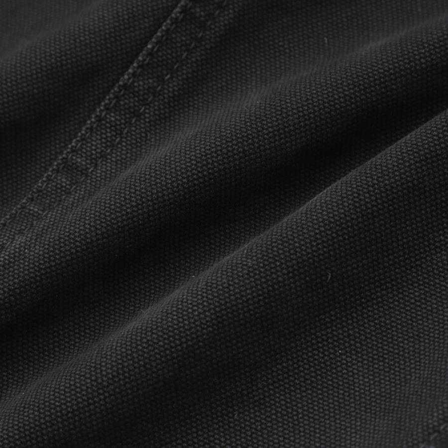 ストーンアイランド STONE ISLAND ハーフカーゴパンツ L100014 ORGANIC PANAMA COTTON 'OLD' EFFECT カーゴバミューダパンツ ブラック メンズの画像