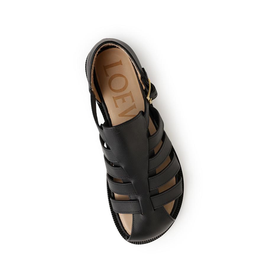 ロエベ LOEWE サンダル LOEWE CAMPO SANDAL グルカサンダル ブラック 