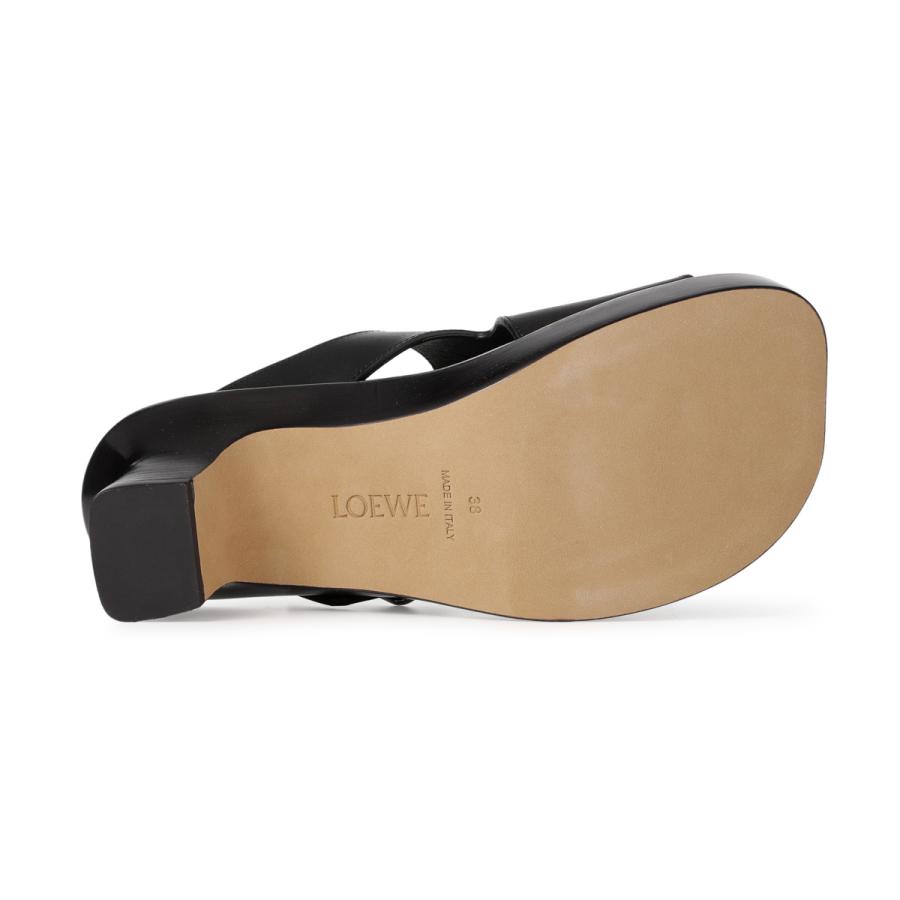 ロエベ LOEWE サンダル LOEWE EASE HEEL SLIDE 90 ブラック レディース l814465x83｜mb-y｜06