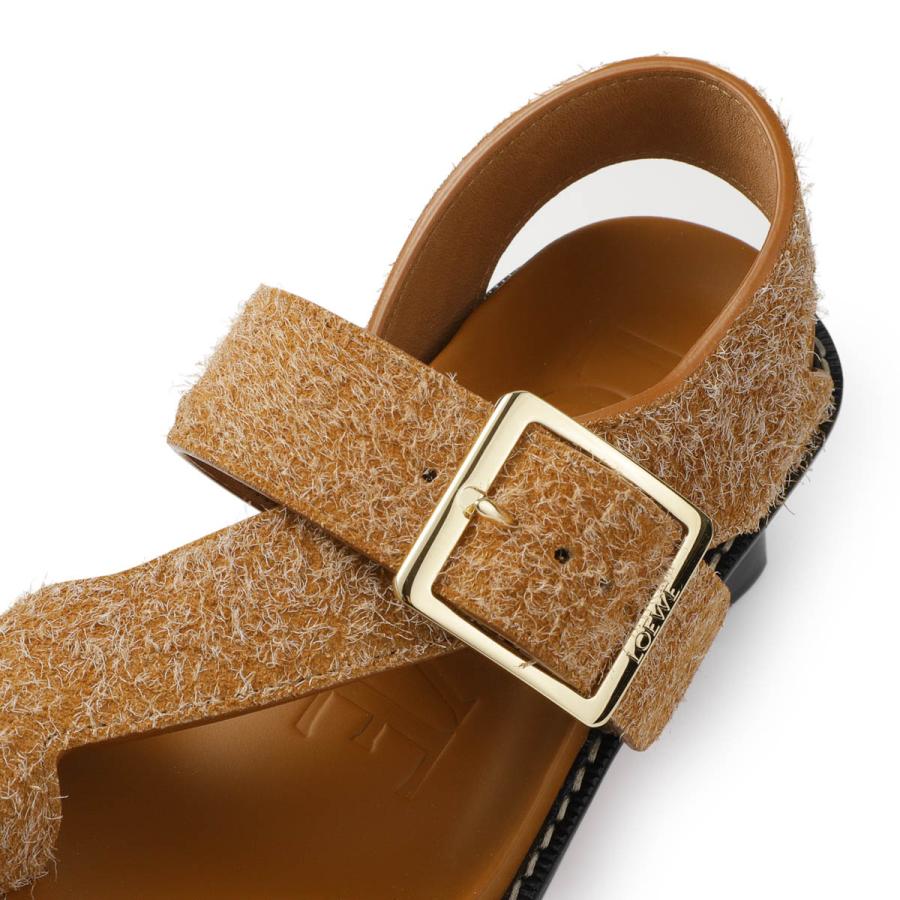 LOEWE（ロエベ） サンダル LOEWE EASE HEEL SANDAL 90 ブラウン