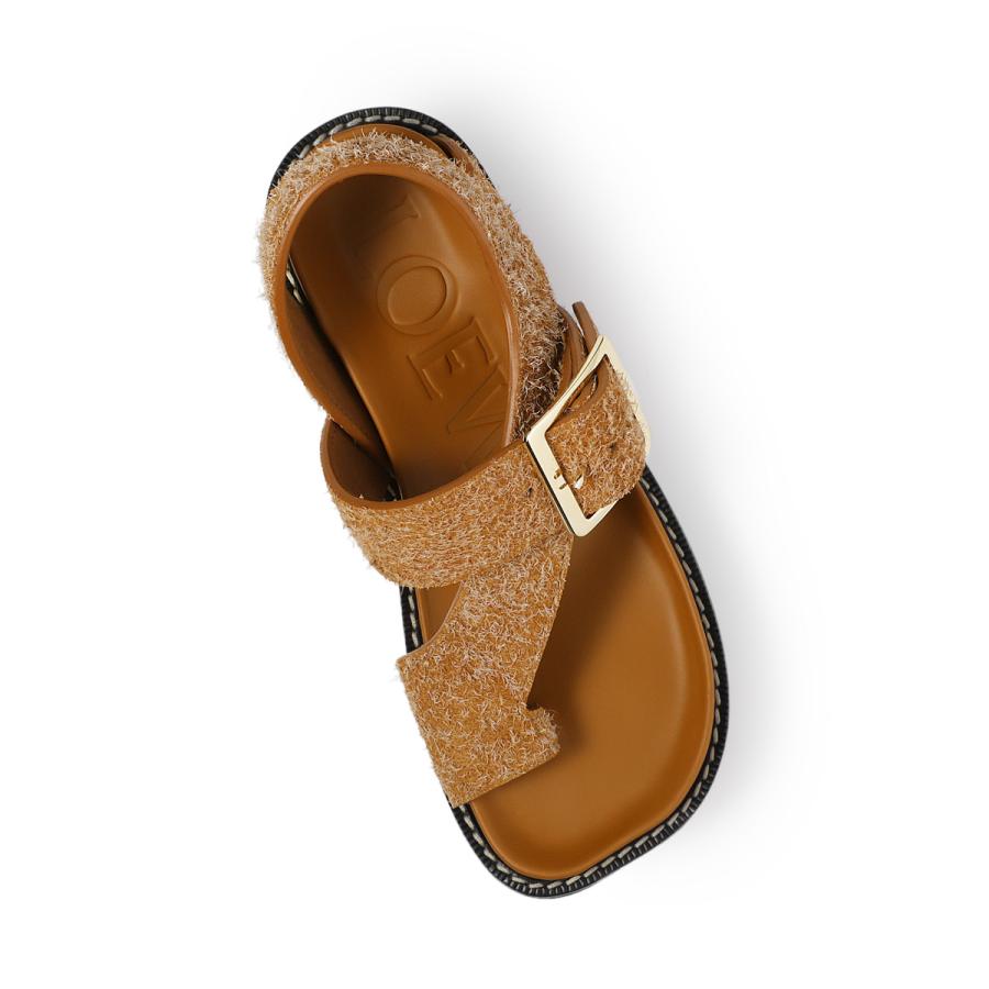 LOEWE（ロエベ） サンダル LOEWE EASE HEEL SANDAL 90 ブラウン